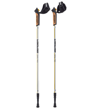 Скандинавские палки Blade, 77-135 см, 2-секционные, серебристый/желтый/черный Скандинавские палки Blade, 77-135 см, 2-секционные, серебристый/желтый/черный