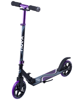 Самокат 2-колесный Liquid 180 мм, черный/фиолетовый Самокат 2-колесный Liquid 180 мм, черный/фиолетовый