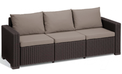 Трехместный диван KETER California, цвет коричневый