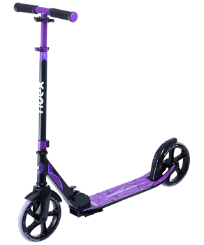 БЕЗ УПАКОВКИ Самокат 2-колесный Marvellous 200 мм, черный/фиолетовый БЕЗ УПАКОВКИ Самокат 2-колесный Marvellous 200 мм, черный/фиолетовый