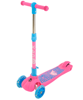 Самокат 3-колесный Wave 120/90 мм, розовый/голубой Самокат 3-колесный Wave 120/90 мм, розовый/голубой